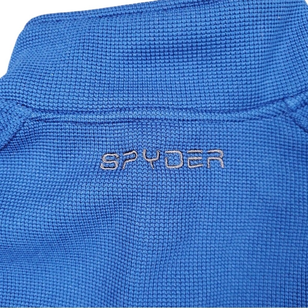 SPYDER Foremost Full Zip Medium Weight Sweater Jacket in Blue/Gray Size Medium - Picture 6 of 10